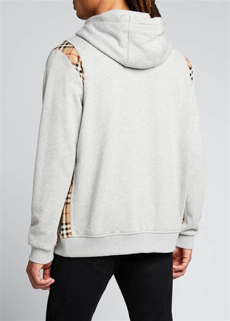 burberry hoodie mens|burberry men's pullover half zip.